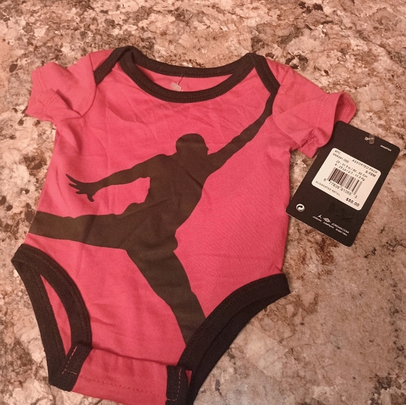 Jordan Red and Black Bodysuit with Stylish Design.New - Picture 1 of 7